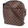 Sac à main Louis Vuitton  Ipanema en toile damier ébène et cuir marron - 00pp thumbnail