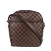 Sac à main Louis Vuitton  Ipanema en toile damier ébène et cuir marron - 360 thumbnail