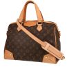 Bolso de mano Louis Vuitton  Retiro en lona Monogram marrón y cuero natural - 00pp thumbnail