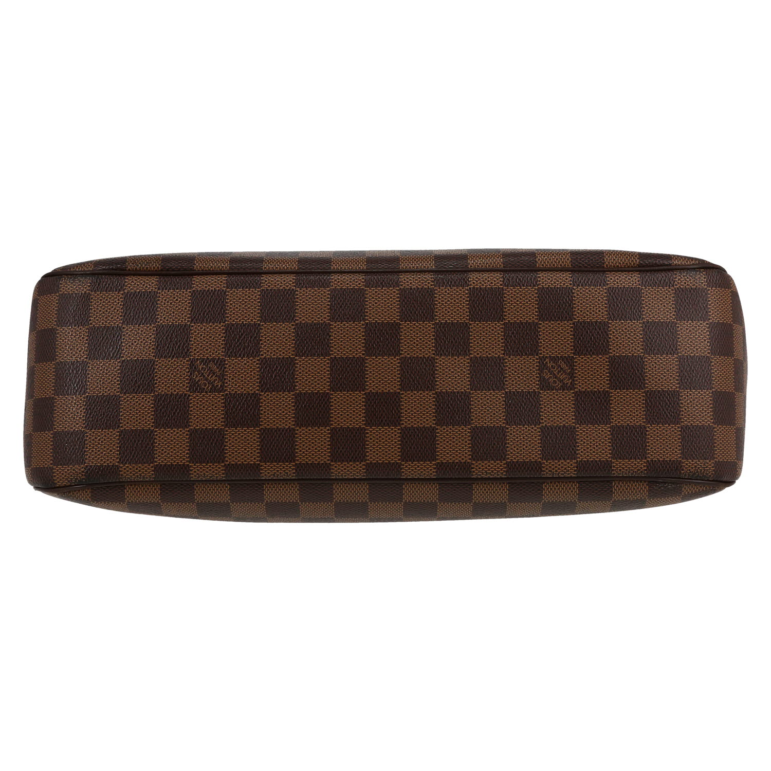 Louis Vuitton  Parioli handbag  in ebene damier canvas  and brown leather - Detail D1