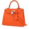 Hermès  Kelly 25 cm handbag  in orange epsom leather - 00pp thumbnail