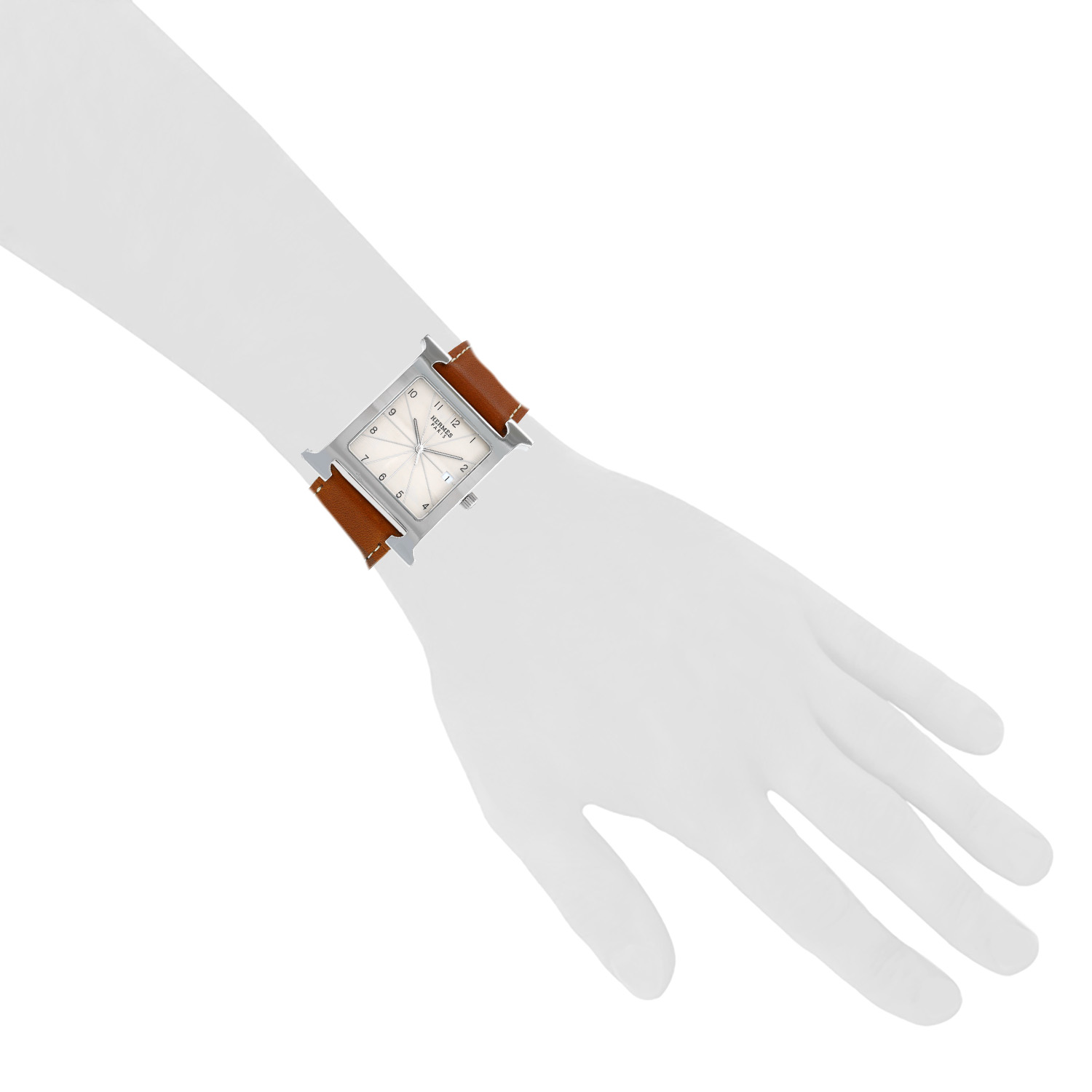 Montre Hermès Heure H en acier Ref: Hermes - HH1.810  Vers 2010 - Detail D1