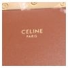 Celine  Triomphe Teen shoulder bag  in brown "Triomphe" canvas  and brown leather - Detail D2 thumbnail