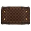 Louis Vuitton  Berkeley handbag  in ebene damier canvas  and brown leather - Detail D1 thumbnail