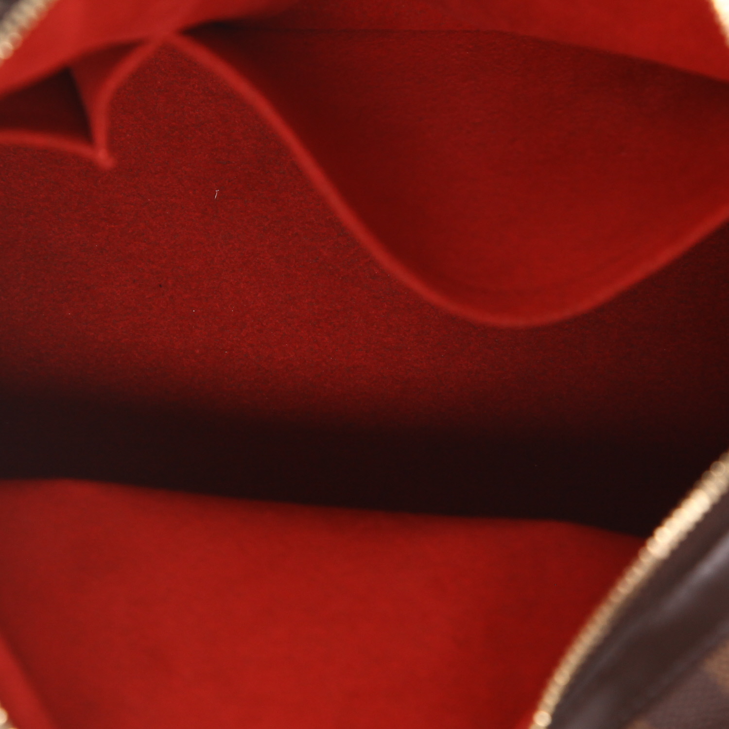 Borsa Louis Vuitton  Berkeley in tela a scacchi ebana e pelle marrone - Detail D3