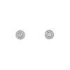 Paire de boucles d'oreilles Tiffany & Co Circlet en platine et diamants - 00pp thumbnail