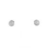 Paire de boucles d'oreilles Tiffany & Co Circlet en platine et diamants - 360 thumbnail
