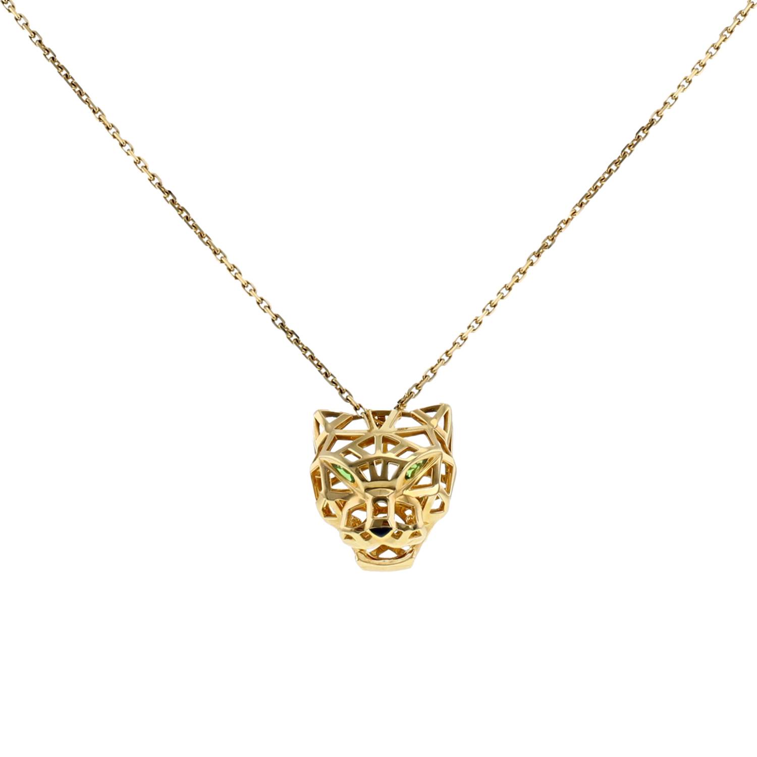 Cartier panther deals head necklace