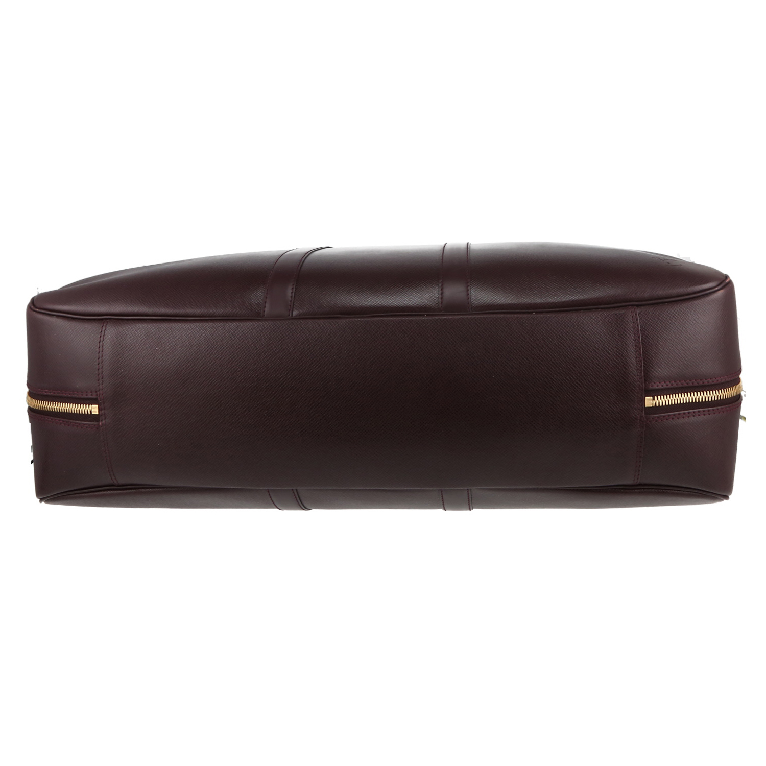 Funda protectora para ropa Louis Vuitton  Porte-habits en cuero taiga color berenjena - Detail D1