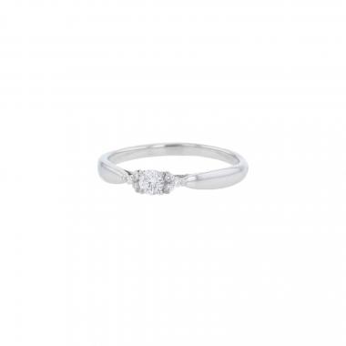 Bague solitaire Tiffany & Co  en platine et diamants