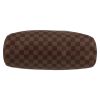 Bolso de mano Louis Vuitton  Portobello en lona a cuadros ébano y cuero marrón - Detail D1 thumbnail