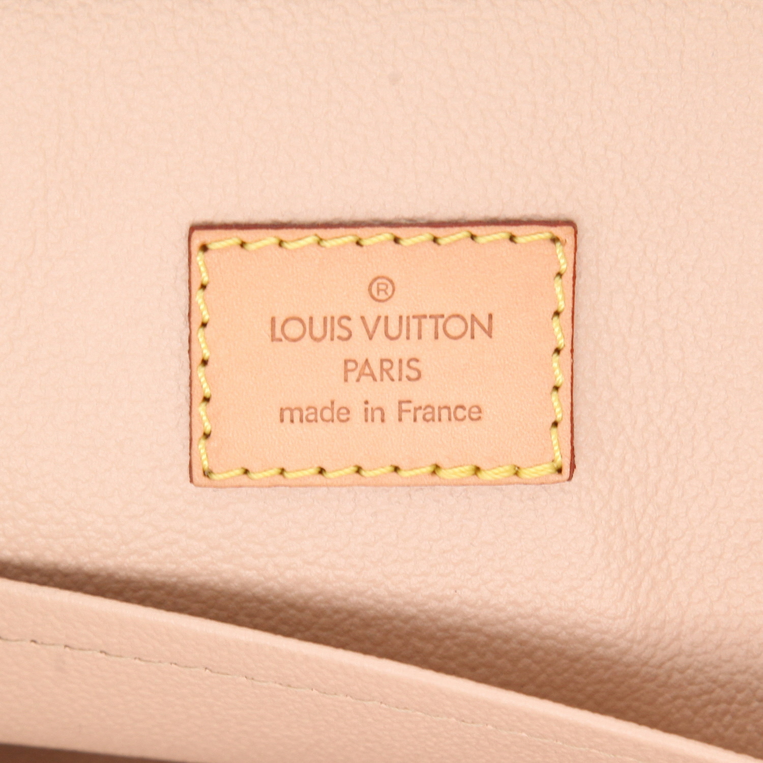 Bolso Cabás Louis Vuitton  Sac Plat en lona Monogram marrón y cuero natural - Detail D2