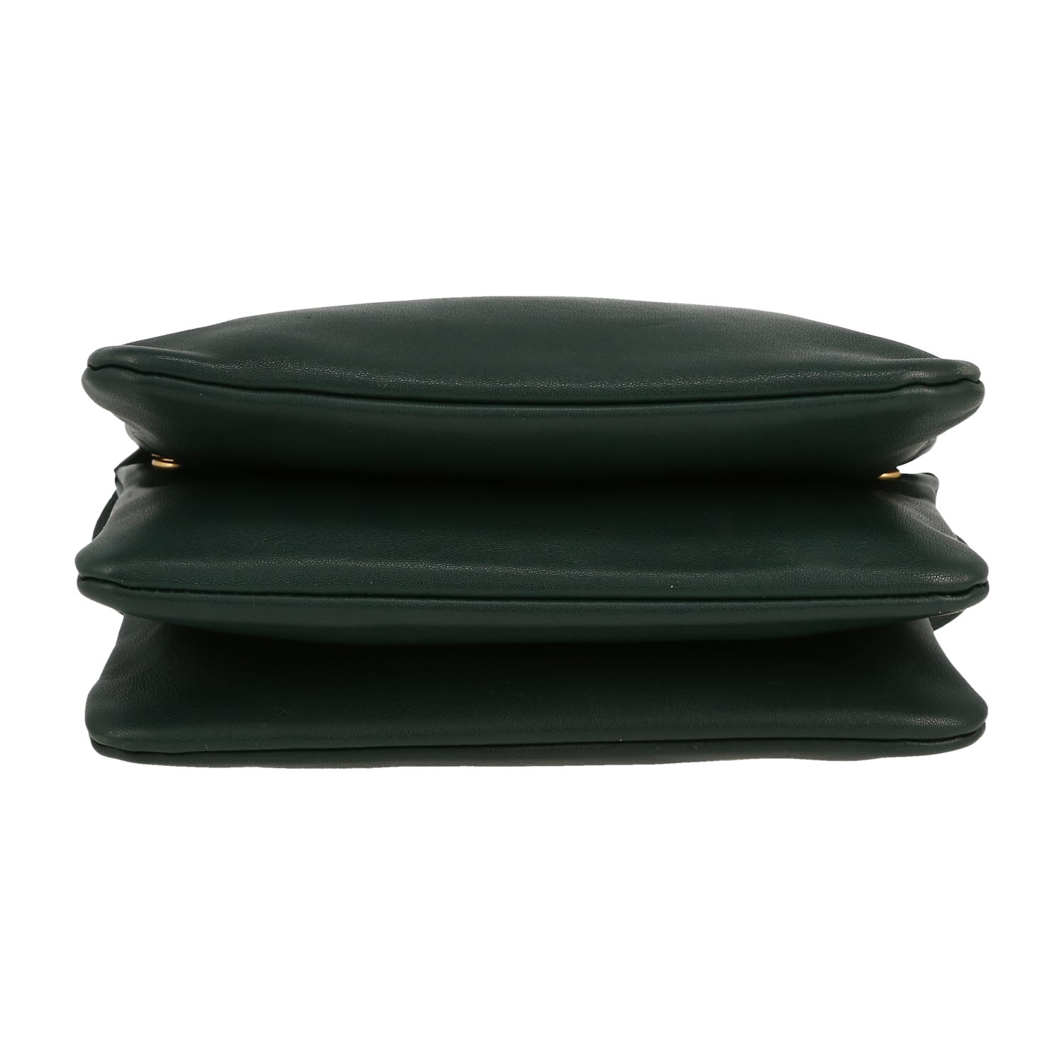 Borsa a tracolla Celine  Trio in pelle verde - Detail D1