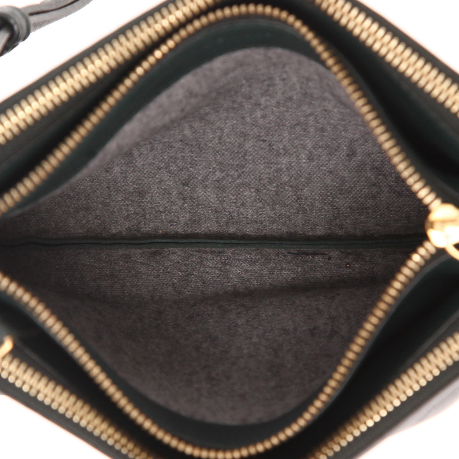 Bolso bandolera Celine  Trio en cuero verde - Detail D3