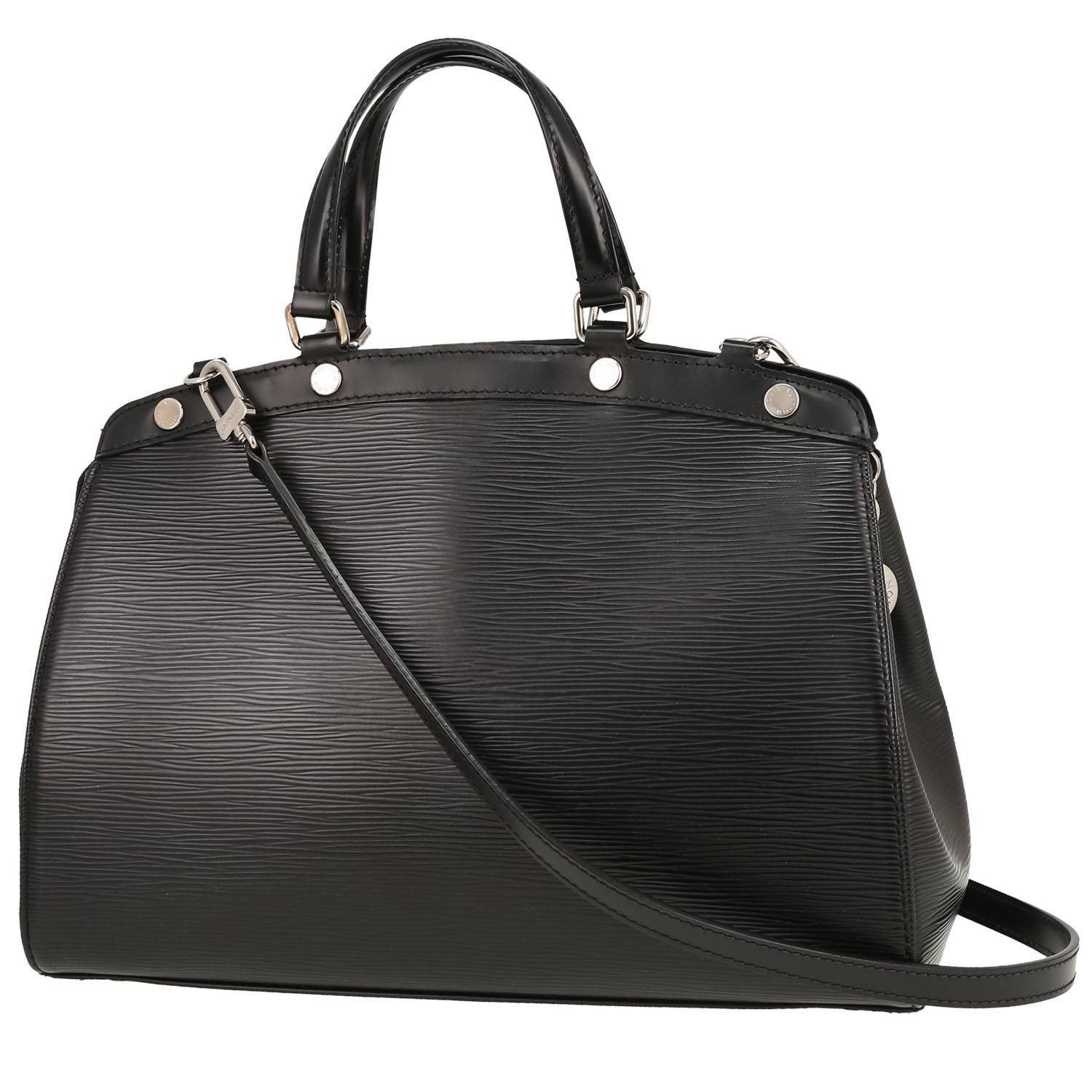 Bolso de mano Louis Vuitton  Brea en cuero Epi negro