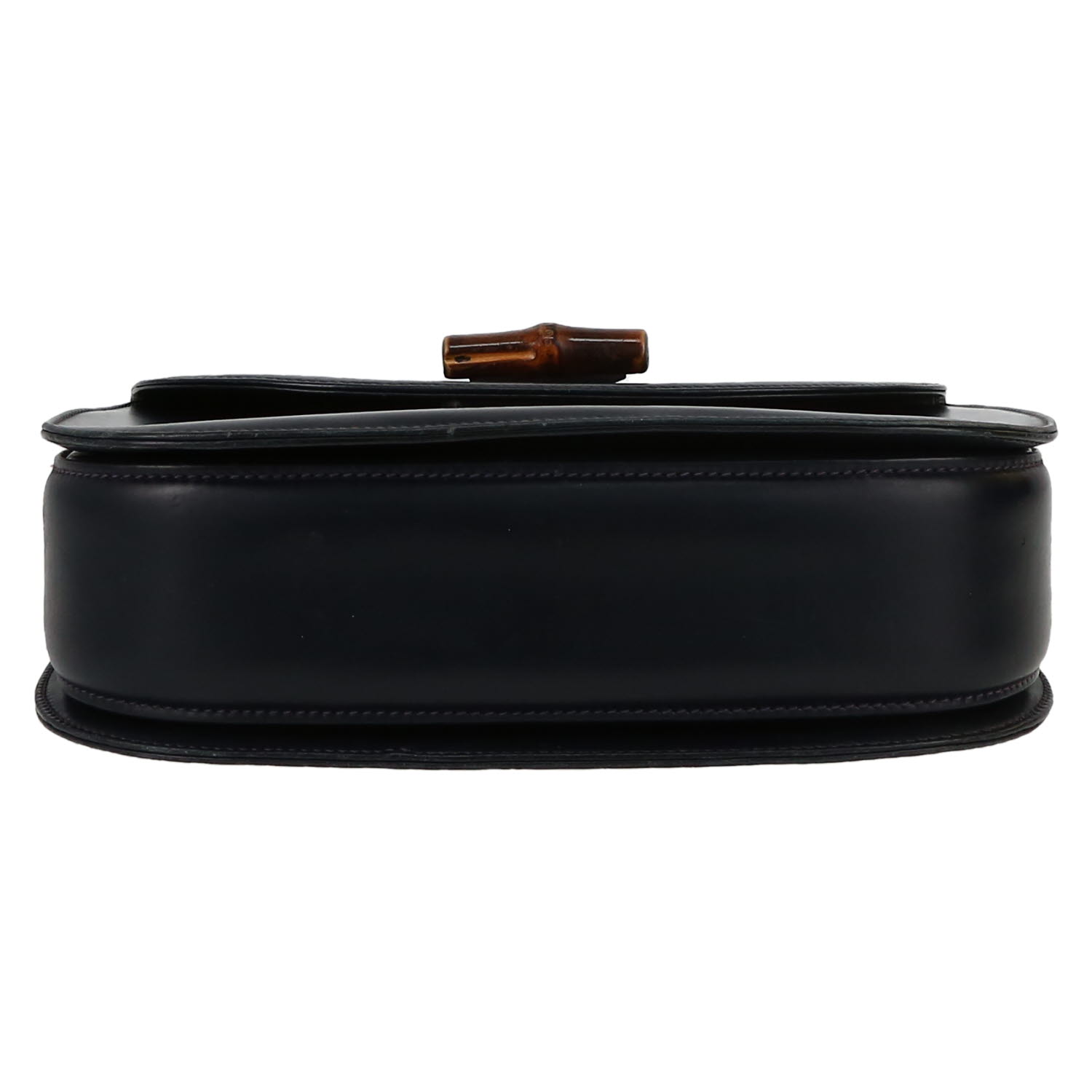 Borsa Gucci  Bamboo in pelle blu e bambù - Detail D1