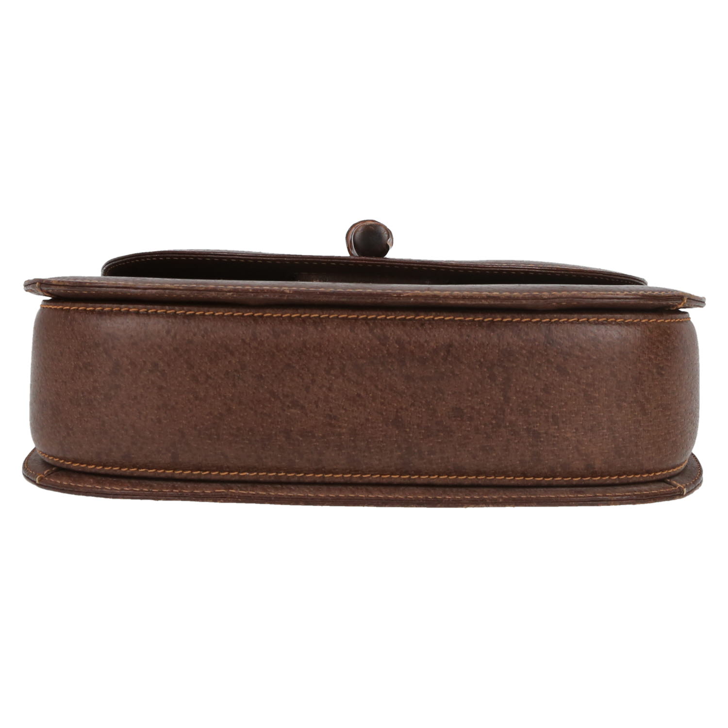 Gucci  Bamboo handbag  in brown Pecari leather  and bamboo - Detail D1