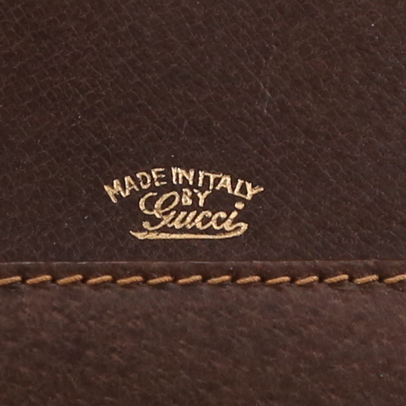 Sac à main Gucci  Bamboo en cuir de Pecari marron et bambou - Detail D2