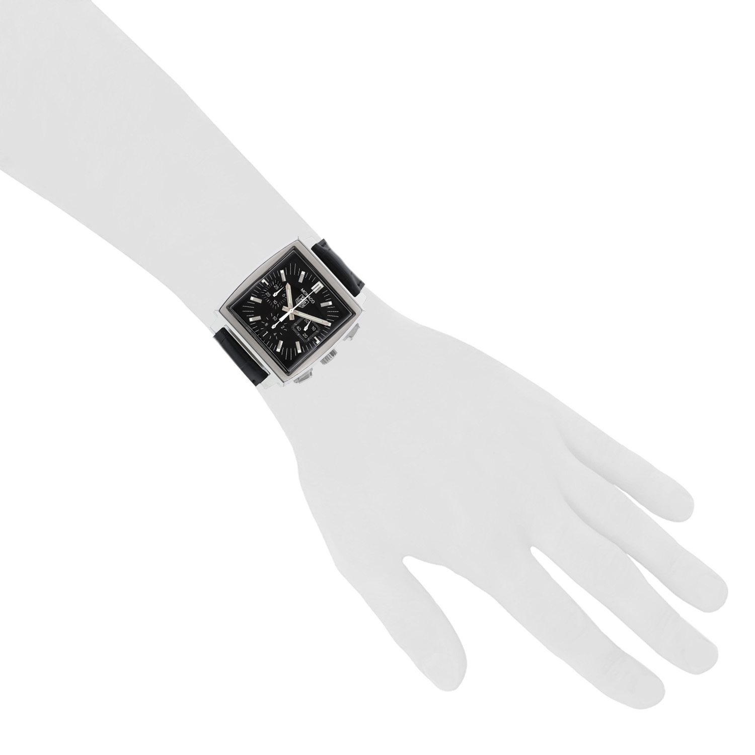 Reloj TAG Heuer Classic Monaco Automatic Chronograph de acero Ref: TAG Heuer - CW2111-0  Circa 2000 - Detail D1