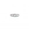 Vintage  Jarretière ring in platinium and diamonds - 360 thumbnail