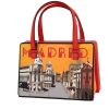 Loewe El Postal  handbag  in red leather - 00pp thumbnail
