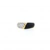 Van Cleef & Arpels  ring in yellow gold, platinium and onyxand in diamonds - 360 thumbnail