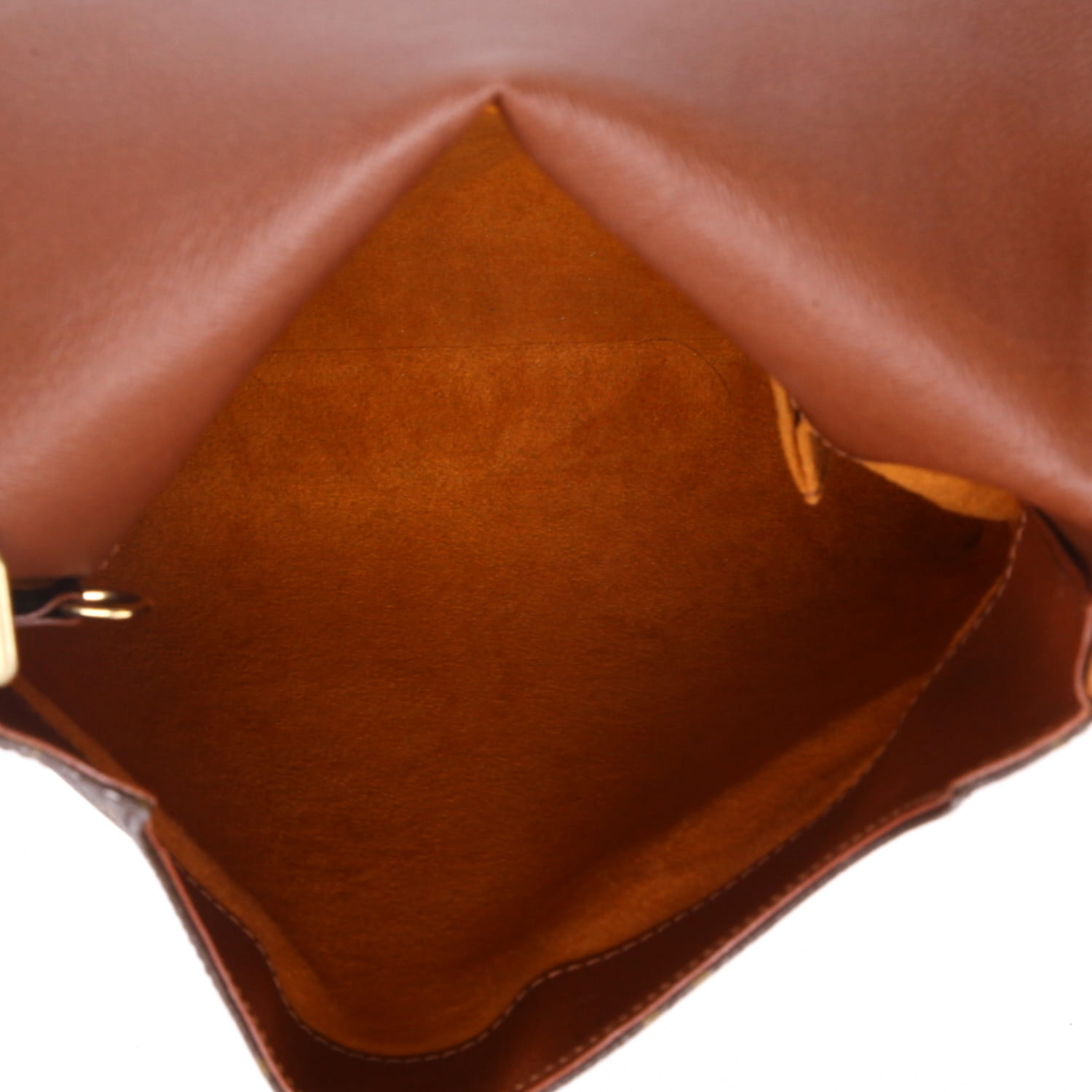 Bolso bandolera Louis Vuitton  Musette en lona Monogram y cuero natural - Detail D3