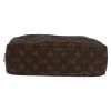 Pochette Louis Vuitton  Poche Toilette en toile monogram marron - Detail D1 thumbnail