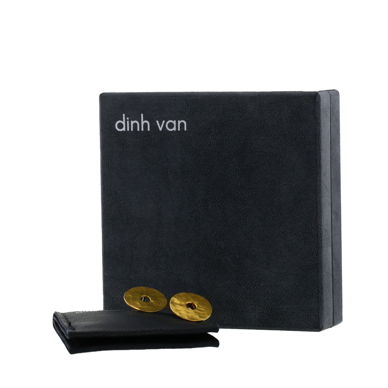 Pendientes Dinh Van Pi Chinois de oro amarillo - Detail D2