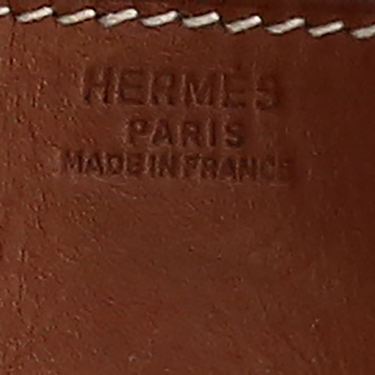 Hermès  Haut à Courroies handbag  in gold Barenia leather  and beige canvas - Detail D2