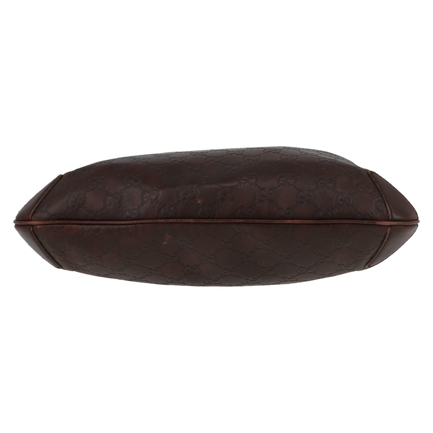 Gucci  Guccissima handbag  in brown leather - Detail D1