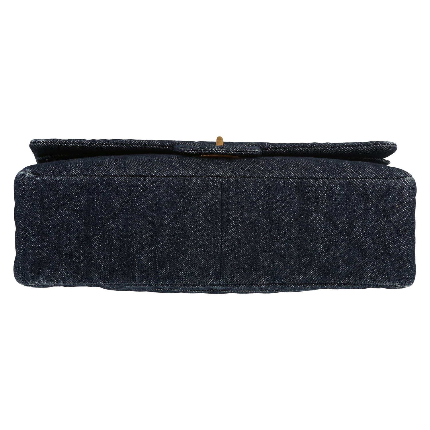 Sac à main Chanel  Chanel 2.55 en toile denim bleue - Detail D1