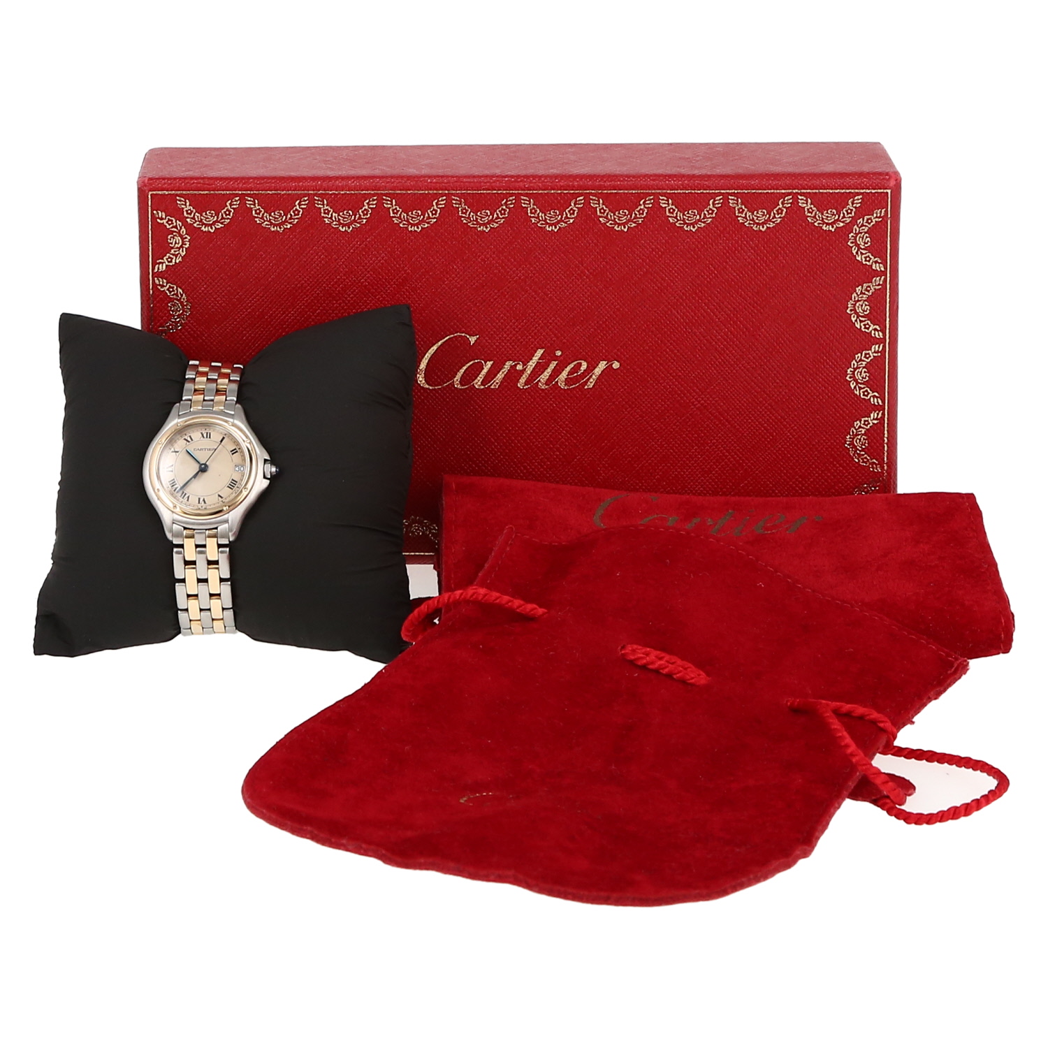 Cartier Cougar  in stainless steel and gold Circa 1990