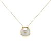 Cartier Amulette small model necklace in yellow gold, mother of pearl and diamond - 00pp thumbnail