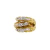 Sterlé  ring in yellow gold, white gold and diamonds - 00pp thumbnail
