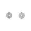 Cartier Himalia earrings for non pierced ears in white gold and diamonds - 00pp thumbnail