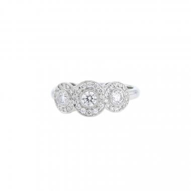 Anello Tiffany & Co Circlet in platino e diamanti