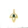 Chaumet   1970's pendant in yellow gold and malachite - 360 thumbnail