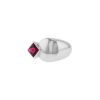 Modern Fred  ring in white gold and tourmaline - 00pp thumbnail