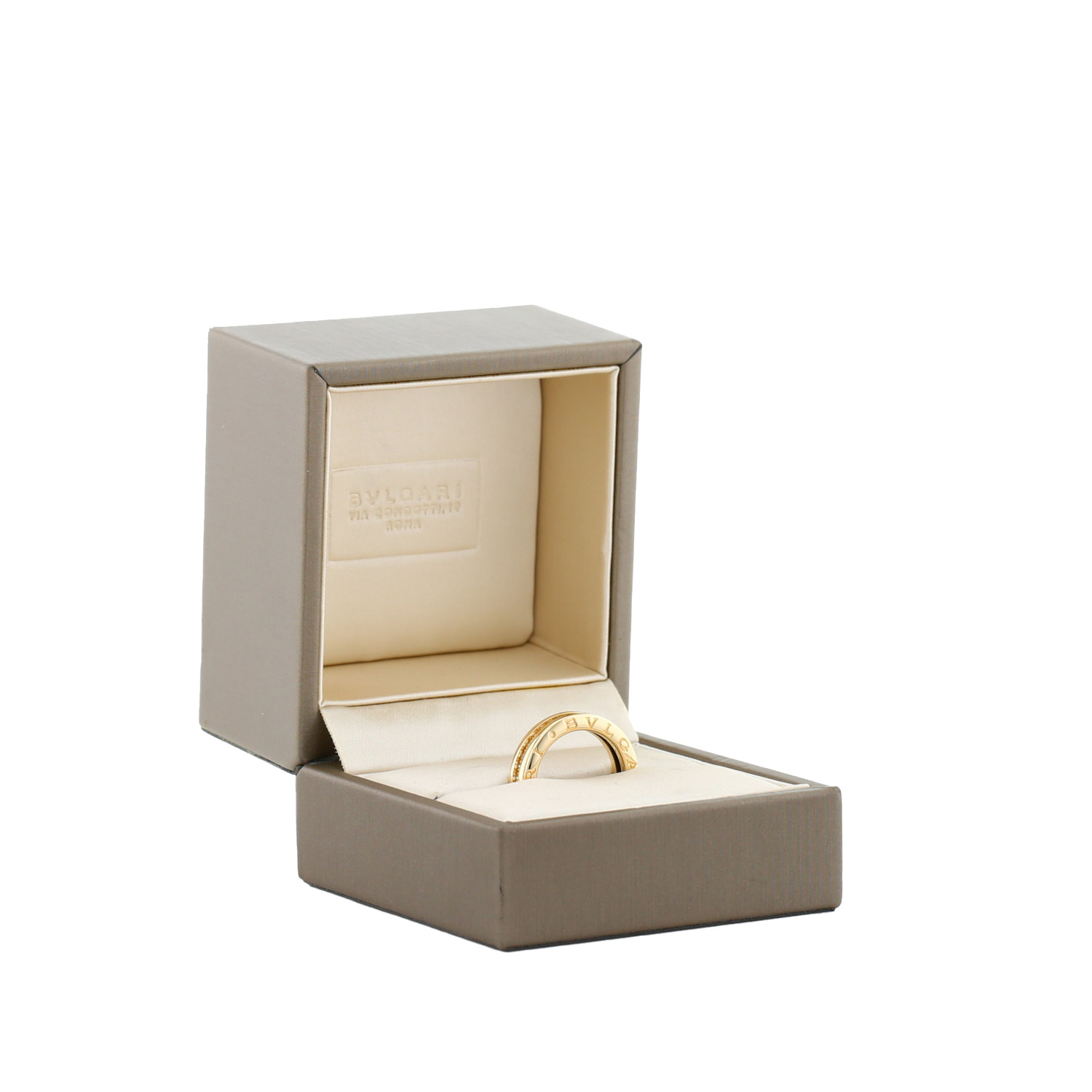 Bulgari B.Zero1 small model ring in yellow gold and diamonds - Detail D2