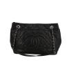 Chanel   handbag  in black quilted grained leather - 360 thumbnail