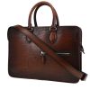 Berluti  Un jour briefcase  in brown Scritto leather - 00pp thumbnail