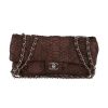 Bolso de mano Chanel  Baguette en piel de pitón marrón - 360 thumbnail