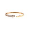 Cartier Panthère small model bracelet in pink gold, diamonds and emerald - 360 thumbnail