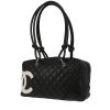 Bolso de mano Chanel  Cambon en cuero acolchado negro y blanco - 00pp thumbnail