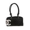 Bolso de mano Chanel  Cambon en cuero acolchado negro y blanco - 360 thumbnail
