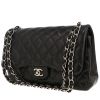 Chanel  Timeless Jumbo shoulder bag  in black quilted leather - 00pp thumbnail