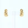Paire de boucles d'oreilles années 80 Hermès  en or jaune - 360 thumbnail
