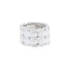 Flexible Chanel Ultra large model ring in white gold, ceramic and diamonds - 00pp thumbnail