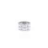 Flexible Chanel Ultra large model ring in white gold, ceramic and diamonds - 360 thumbnail